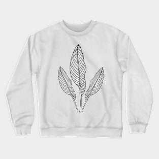 Tropical Leaf Crewneck Sweatshirt